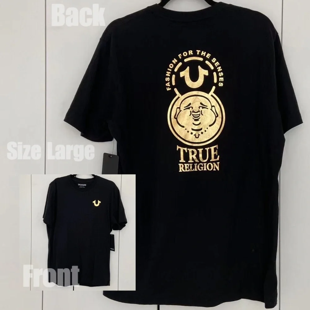 True Religion Men’s Buddha Graphic Tee Size Large